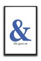 Life Quote Wall Frame Set – So What, I Can & I Will, Life Goes On | Three Piece Frame. 