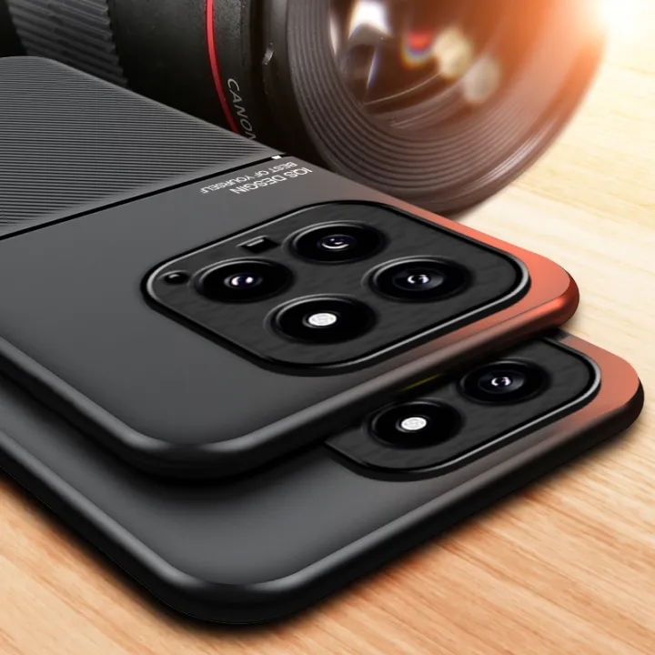 Lenuo%20Case%20For%20Xiaomi%2014%20Casing%20Anti-fall%20Soft%20Non-slip%20Silicone%20Grain%20Back%20Cover%20-%20Image%204