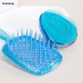 Sutuiying 2pcs/set Mini Egg Tangle Hair Brush Hollow massage comb Detangling Profesional Hair Brush Hair Styling Hairdressing Comb For Travel. 