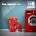 Bagmati Large Sized Laundry Basket | Plastic Sturdy Large Multipurpose Bucket With Lid | Strudy Plastic Laundry Basket. 