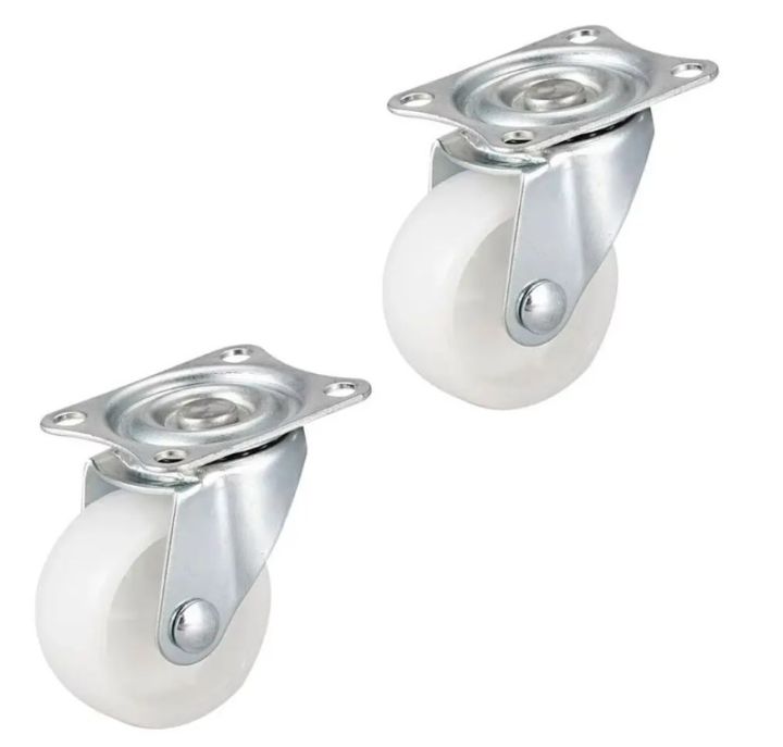 1%20Pcs%20Heavy%20Duty%20Caster%20Wheel%20360%20Degree%20Furniture%20Carts%20Furniture%20Roller%201%20inch%20White%20Nylon%20Rubber%20-%20Image%203