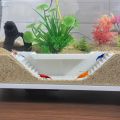 Sturdy Non-slip Fish Shelter Cave Widened Plastic Fish Tunnel Bottom Stepped Hideouts for Breeding Feed. 