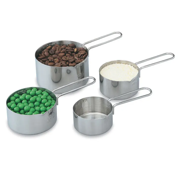 4%20Pieces%20Vollrath%20Stainless%20Steel%20Measuring%20Cups%20With%20Handle%20Set%20Cup%20-%20Image%202