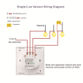 OYPFXMI Tuya Smart Life WiFi Switch 86 Wall Switch 2 Gang Compatible Light Switch 10A 110V 220V Timer Function (Black). 
