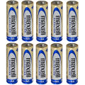 Maxell Alkaline AA Sized 1.5V Batteries (5pairs) - Long-Lasting Power for Toys, Remote Controls, Cameras, Wireless Mouse & More. 