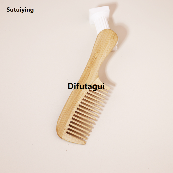 Difutagui%202pcs%20Natural%20Bamboo%20Wooden%20Hair%20Comb%20Set%20Anti-Static%20For%202025%202025%20New%20Women%20Round%20Wide%20Tooth%20Wood%20Comb%20Hair%20Brush%20women%20-%20Image%205