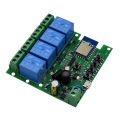 Tuya Smart Wifi Motor Switch Module RF 433 Radio Remote Control 4CH Inching Relay for Alexa Home, 4CH AC/DC 7-32V. 
