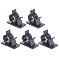 fasdaga 20Pcs Black Adjustable Plastic Cable Clamps Self Adhesive Car Cable Clips Wire Organizer & 50 Pcs Self Adhesive Cable Clamp Plastic Rectangular Cable Clips. 