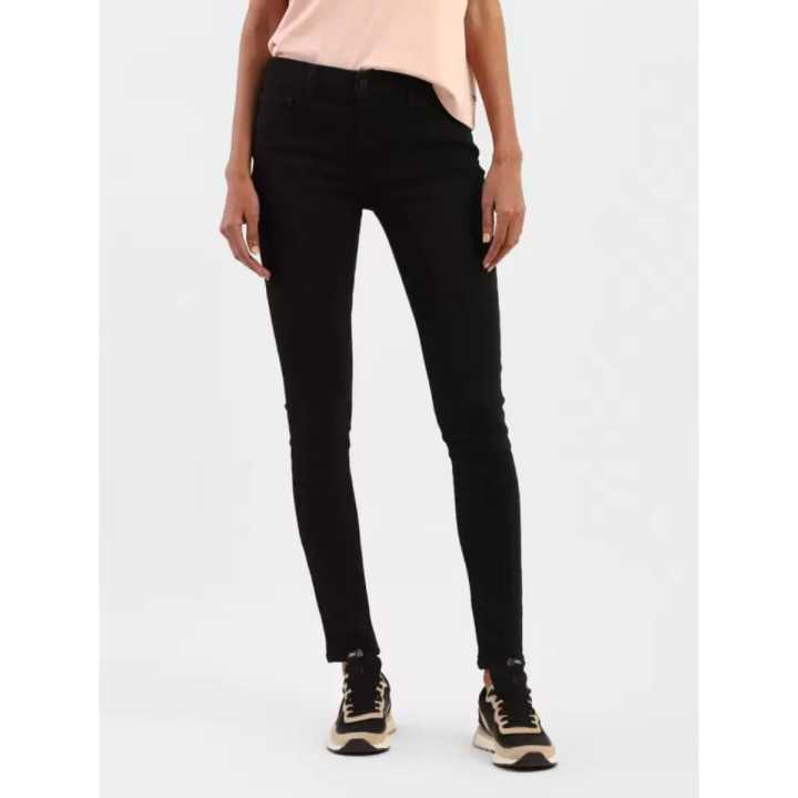 LEVI'S 710 Super Skinny Mid Rise Black Jeans For Women 21325-0233