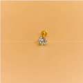 Shining Diamond Fuli Nose Ring for Women PanchaDhatu Alloy Elegant Design. 