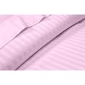 Bedsheet 100% Microfiber Double Brushed Sheet With Two Pillow Cover - Extra-Soft & Wrinkle-Free  Ideal for Home, Dorms, Hospitals - 3 PC Set (Silver Stripe) Size 230X250 CM. 