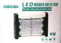 LED Mosquito And Fly Trap, Bug Zapper Insect Killer 2 UV Light 4 W. 