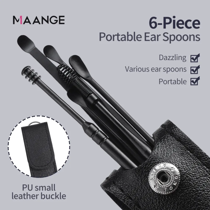 MAANGE%206Pcs%20Earpick%20Stainless%20Steel%20Ear%20Wax%20Remover%20Earplugs%20Ear%20Cleaning%20Tool%20Set%20With%20Storage%20Box%20MAG3047%20-%20Image%203