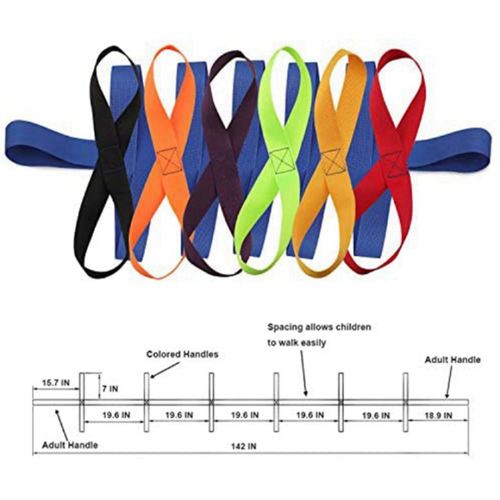 Cluellp-5X%20Children's%20Walking%20Ropes%20for%20Preschool%20Daycare%20School%20Kids%20Outdoor%20Colorful%20Handles%20for%20Up%20to%2012%20Children%202%20Teachers%20-%20Image%203