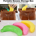 Banana Case Cute Banana Storage Box Cute Banana Protector Storage Box Portable Banana Holder for Lunch Boxes, -Free Fruit Container. 