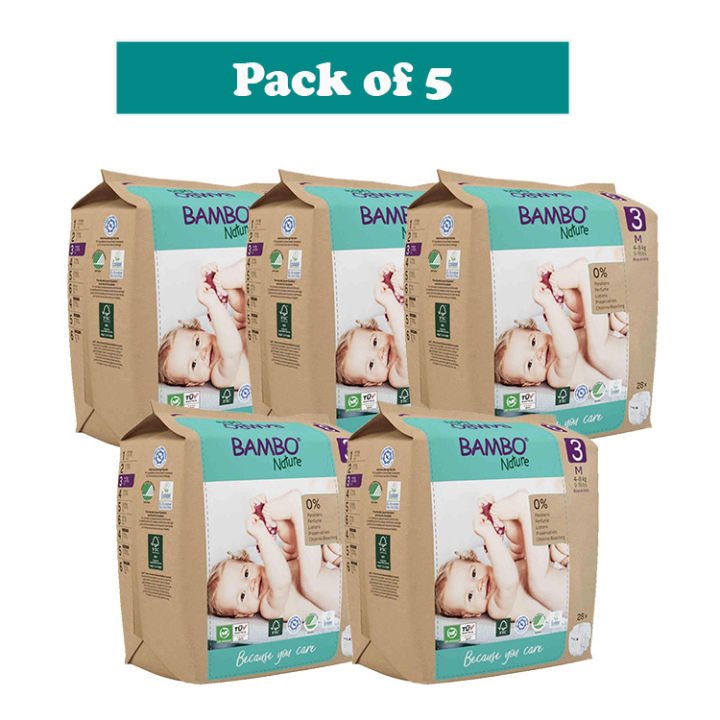 Bambo%20Nature%20Baby%20Diapers%20Size%203%20M%20(4%E2%80%938%20kg)%20%E2%80%93%2028%20pcs%20(Pack%20%20of%205)%20Tape%20Style%20%7C%20Eco-Friendly,%20Soft%20&%20Sensitive%20Skin%20Safe%20Diapers%20-%20Image%202