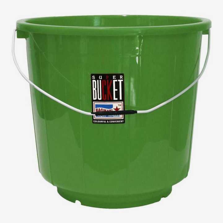 Bagmati Green Plastic Bucket - 15 Ltrs.