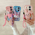 lthmy for VIVO Y36 5G case TPU silicone 3D cartoon plush doll cute shockproof soft case phone cover with lanyard. 