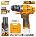 INGCO Power Tools 12V Lithium Cordless Drill Machine CDLI12202. 