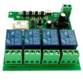 NAMUNY Zigbee Tuya Smart 4CH Relay Module DC5V 7-32V RF433Mhz Remote Control Light Switch Work with Alexa Home. 