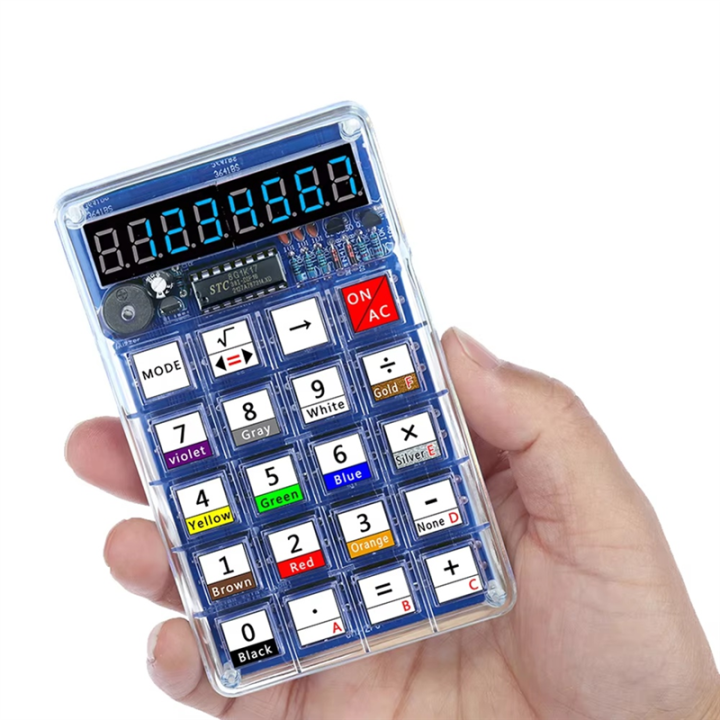 DIY%20Electronic%20Calculator%20Projects:%20LED%20Digital%20Tube,%2051%20Microcontroller%20Controlled%20with%20Resistance%20Conversion%20Kit%20-%20Image%207