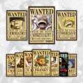 One Piece Anime Bounty Wanted Poster Of 10 Straw Hat Members (Premium Quality No Blurred Image) Luffy Straw Hat Pirate crew Wanted Poster Set. 