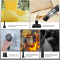 Mini Handheld Vacuum Cleaner Handheld Wireless Black & Silver-Gray ABS Car 3-In-1 Compressed Air Multifunctional Brushless Motor. 