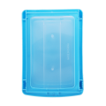 6X Mini Translucent Drawer Type Plastic Storage Box（Blue 3 Layers）. 