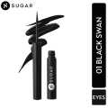 Sugar Cosmetics Eye Warned You So! Double Matte Eyeliner - 01 Black Swan (1.7 Ml). 