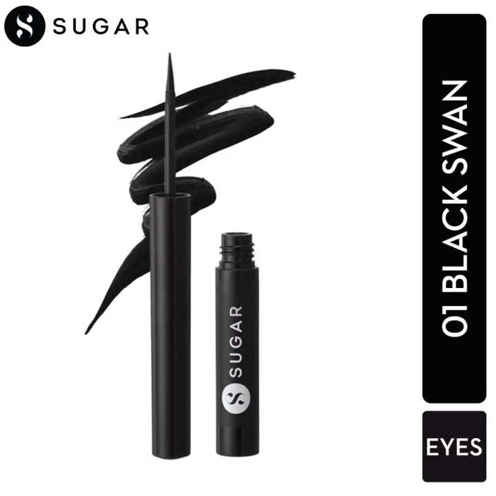 Sugar Cosmetics Eye Warned You So! Double Matte Eyeliner - 01 Black Swan (1.7 Ml)