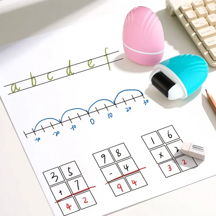 Scaled Copy Grid Math High Quality Plastic Roller Stamp Double Line/Grid/Equal Division No ...