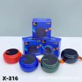 New X-316 Mini Plug-in Card BT Speaker Iron Net Wireless Multi-function Portable Mini Speaker. 