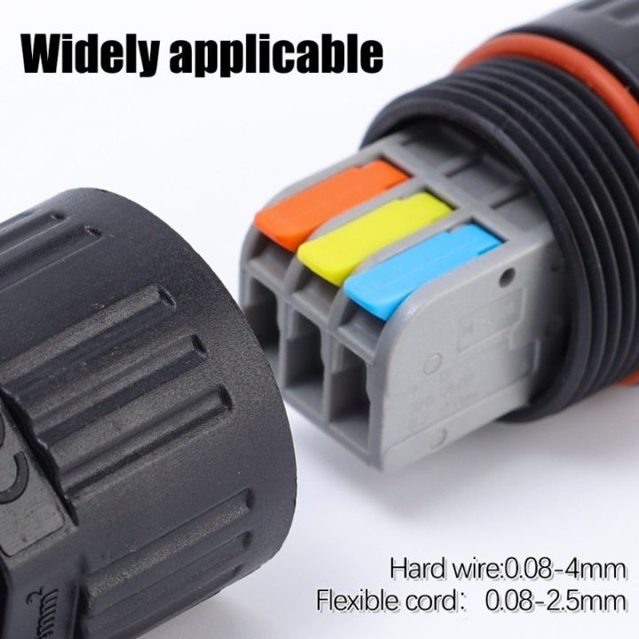 1Pc%20IP68%20Electrical%20Waterproof%20Dustproof%20Connector%20Wire%20Cable%202/3%20Pin%20Plug%20Straight%20Quick%20Push%20in%20Terminal%20Block%20Conductor%20Connector%20-%20Image%206