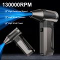 Mini Air Duster 52m/s 130000RPM Turbofan Adjust Speed Dust Removal Snow Whiz Led Turbo Blower Dust Blower Powerful High Power Jet Fan Car Cleaning. 