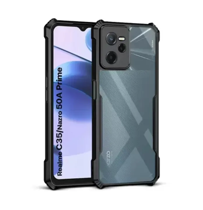 For%20Realme%20C35%20Back%20Case%20-%20Clear%20PC%20Back%20Hybrid%20Transparent%20Phone%20Cover%20-%20Image%202