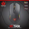 Fantech X9 Thor 4800 Dpi Programmable Rgb Backlit Usb Wired Gaming Mouse Black. 