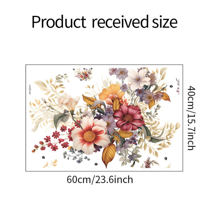 NEW%20Self%20Sticking%20to%20Wall%20Home%20Decoration%20Bedroom%201pcs%20Vintage%20Romantic%20Plants%20Flower%20Porch%20Sticky%20-%20Image%206