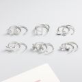 Foot silver earrings S999 sterling silver stud earrings women's ear piercing simple and versatile washing and sleeping free to remove hypoallergenic sterling silver ear hooks. 