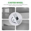 8PCS TPE Caster Wheels Duty Fixed Casters with Rigid Non-Swivel Base Ball Bearing Trolley Wheels Top Plate 1 Inch. 