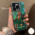 Trendy Brand Anime One Piece Luxury Plating Metal Case Compatible for IPhone 11 15 14 12 13 Pro Max 7Plus X XR XS Max 7 8 14 Plus SE 2020 Cool Luffy Zoro Phone Cover. 