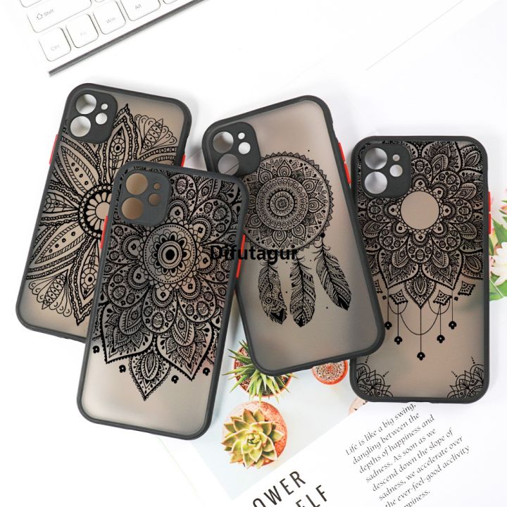Difutagui%20Mandala%20Dreamcatcher%20Case%20For%20iPhone%2011%2013%2014%2012%2015%20Pro%20Max%20Mini%20XR%20XS%20Max%206s%208%207%20Plus%20SE%202022%202020%20Clear%20Shockproof%20Phone%20Cover%20-%20Image%203