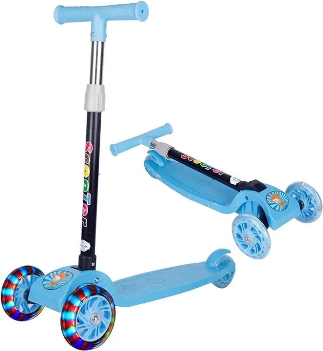 Beauenty%20Folding%203%20Wheel%20Scooter%20For%20Kids%20Toddler%20Scooter%20With%20LED%20Light%20Up%20Wheels%20Adjustable%20Height%20&%20Best%20Gifts%20For%20Kids%20-%20Image%203