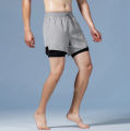 Men Running Gym Compression Shorts with Inner Tights. 