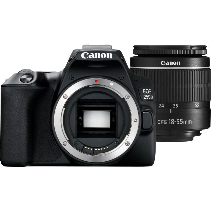 Canon%20Eos%20250D%2024.1Mp%20Digital%20Slr%20Camera%20+%20Ef-S%2018-55Mm%20Lens%20(Black)%20+%2016Gb%20Card%20-%20Image%203
