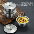 Kitchen accessories Stainless Steel Rice Bowl With Lid Soup Bowl Steamed Rice Bowl Anti-Scalding Child Small Bowl Korean Cuisine Kitchen Tools Demoo. 