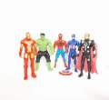 5 In 1 Avengers Set Action Figures With Disc Launcher - Captain America, Iron Man, Hulk, Thor, Spiderman - Action Toys For Kids, Age Of Ultron. 