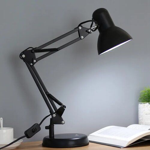 40 Watt Study Table Lamp,Multi-Joint, Adjustable Arm Metal Desk Lamp