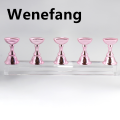 Wenefang 5Pcs Chess Borad Magnetic Nail Tips Practice Display Stand Set Acrylic New style Nail Art Holder UV Gel Polish Showing Shelf for Manicure. 
