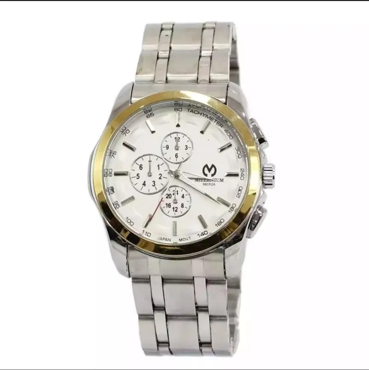 Millenium%20Round%20White%20Dial%20Analog%20Watch%20For%20Men%20-%20Image%202