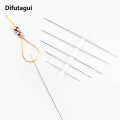 Difutagui 2025 New 5PCS/lot Big Eye Curved Open Stainless Steel Beading Needles for beads pearls Threading String Cord Jewelry Making Tools Pins. 